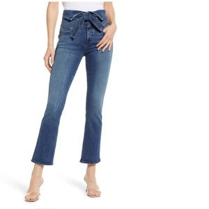 MOTHER The Triple Stack Insider High Waist Bootcut Ankle Jeans